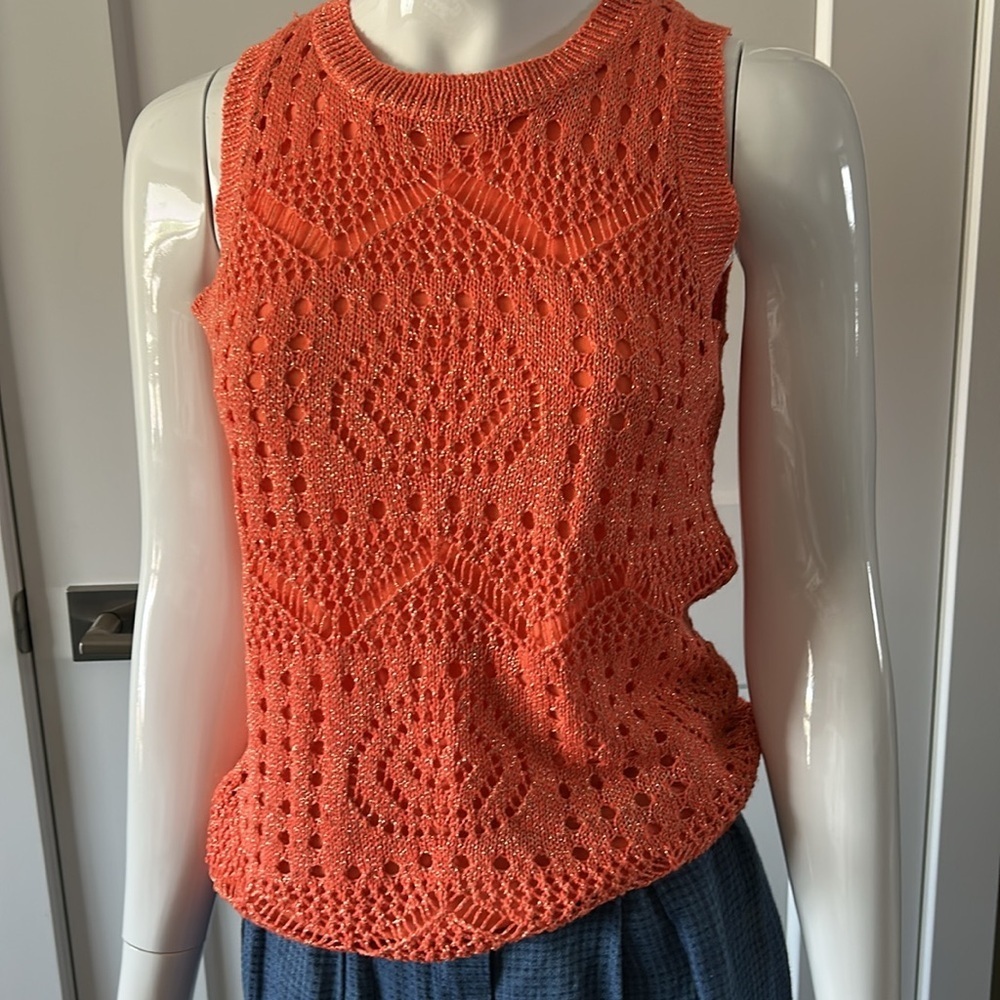 Esqualo Knit Sleeveless Top Lined NWOT - Picture 2 of 16